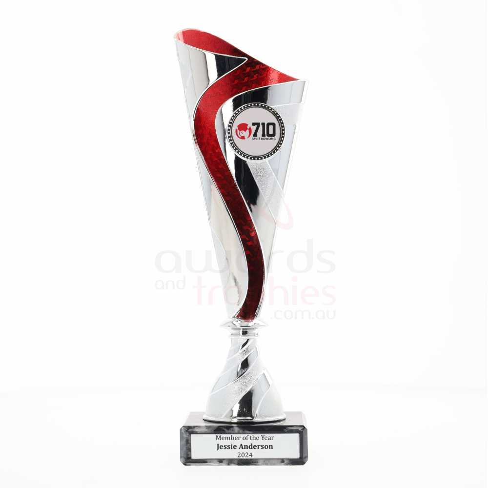 Bazaruto Cup 285mm - Silver/Red