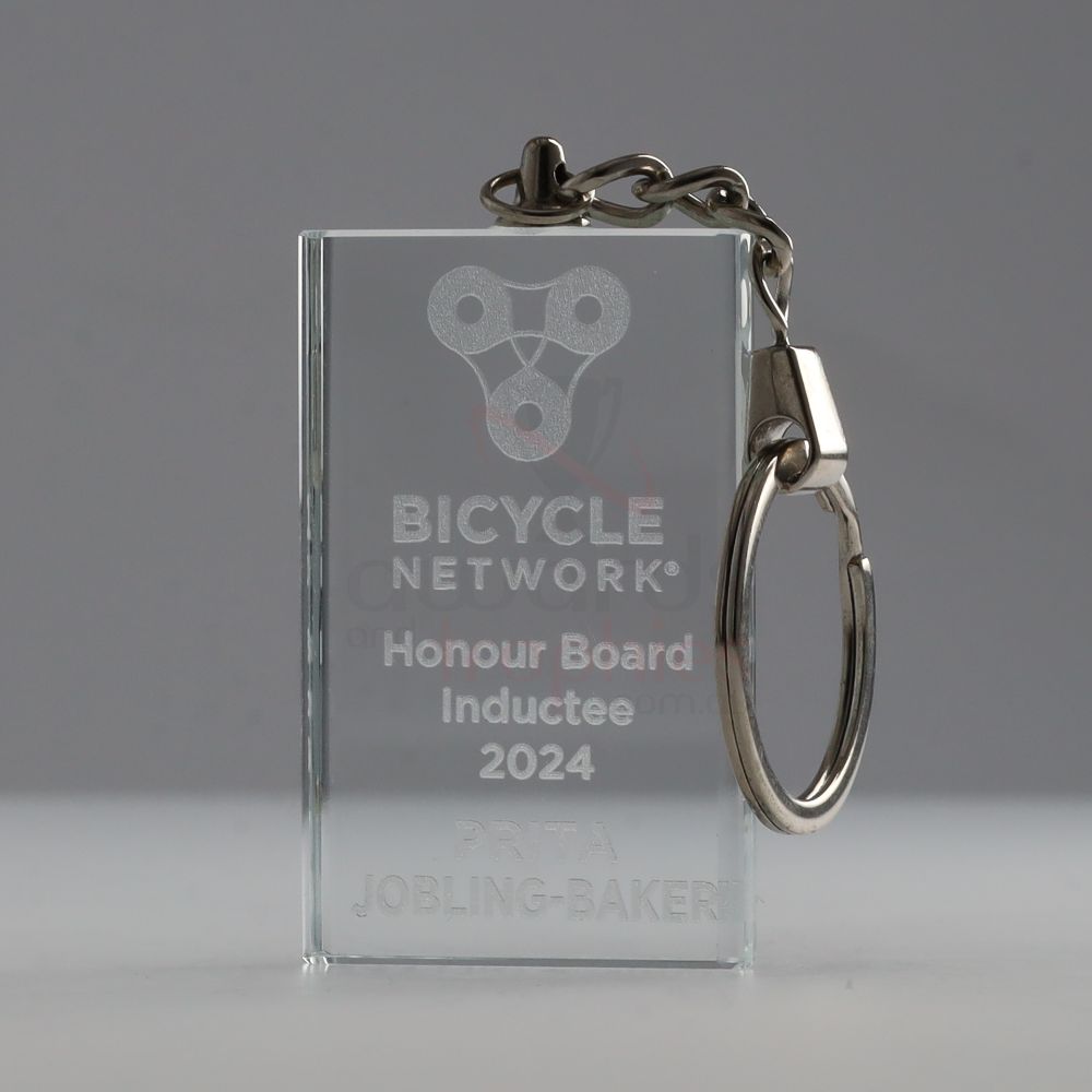 Engravable Crystal Keyring