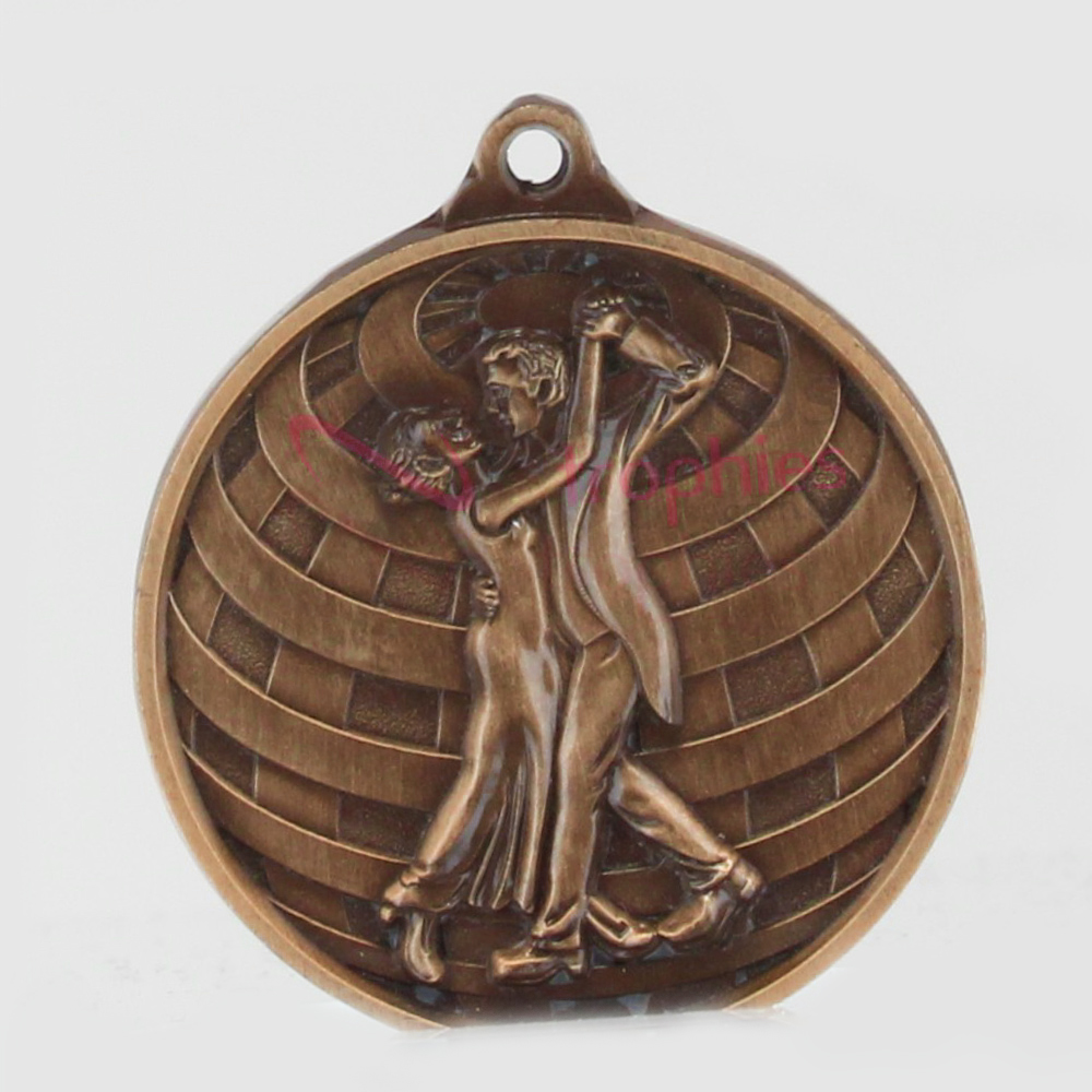 Global Ballroom Dance Medal 50mm Bronze 